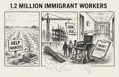 अमेरिकाको श्रम बजारबाट १२ लाख आप्रवासी बाहिरिए, कृषि–निर्माण र होम हेल्थ केयरमा सेवामा असर